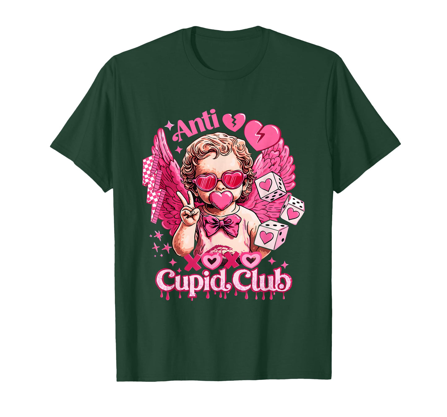 Anti Valentine Club Funny Valentine's Day Friends T-Shirt