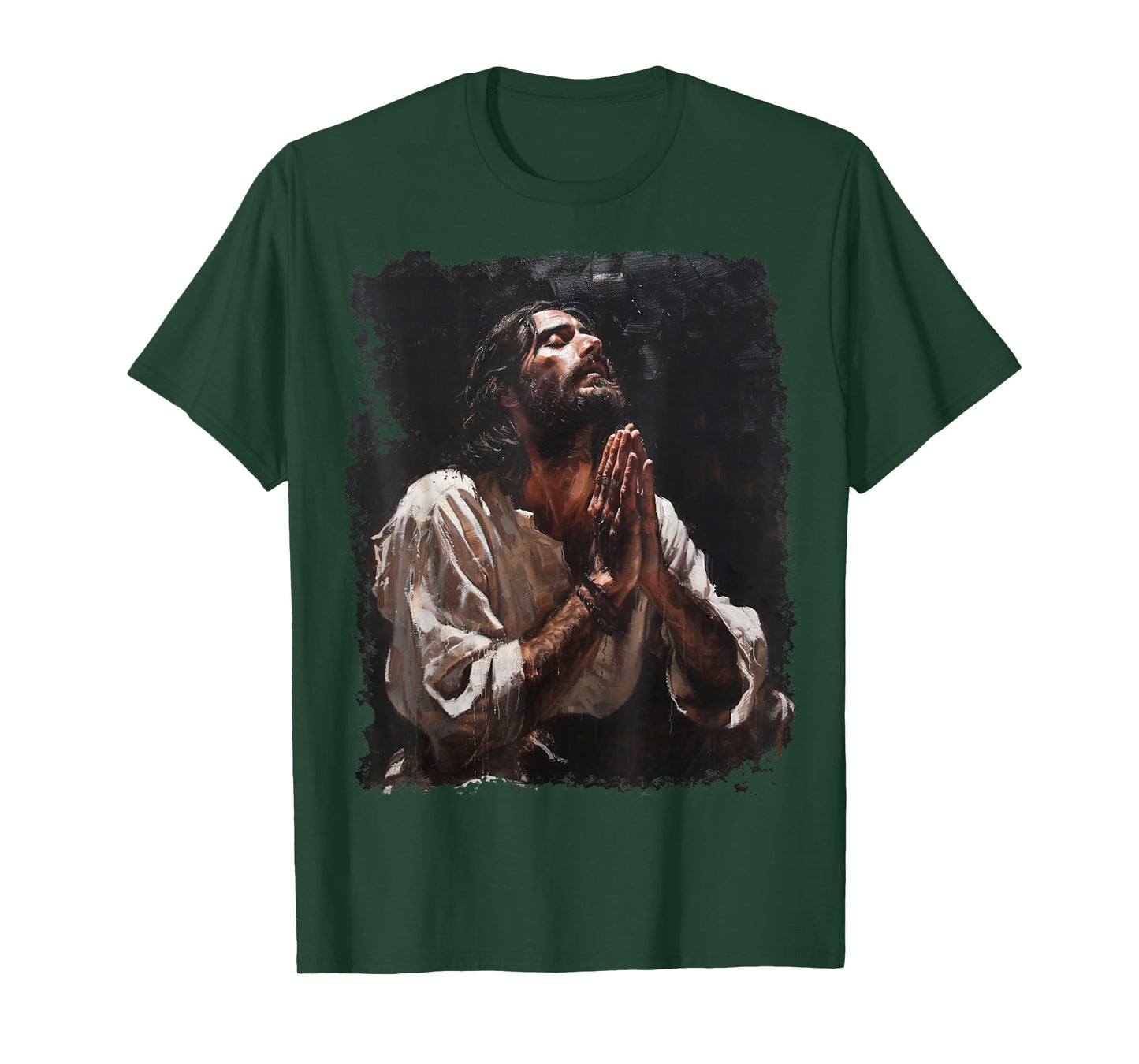 Praying Jesus Christ Christian Graphic T-Shirt