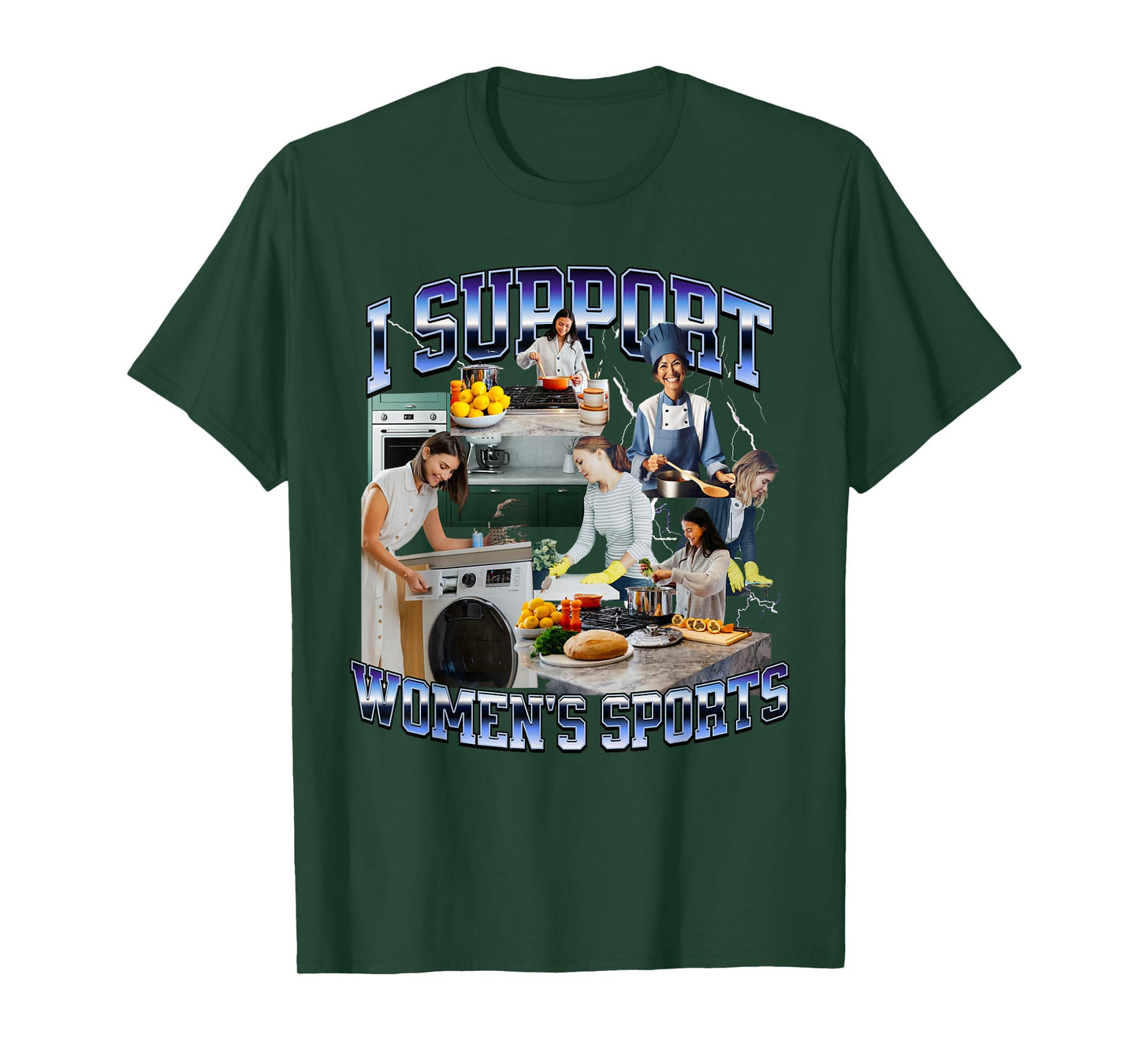 I Support Women's Sports Unwearable Aduld Humor Bootleg T-Shirt