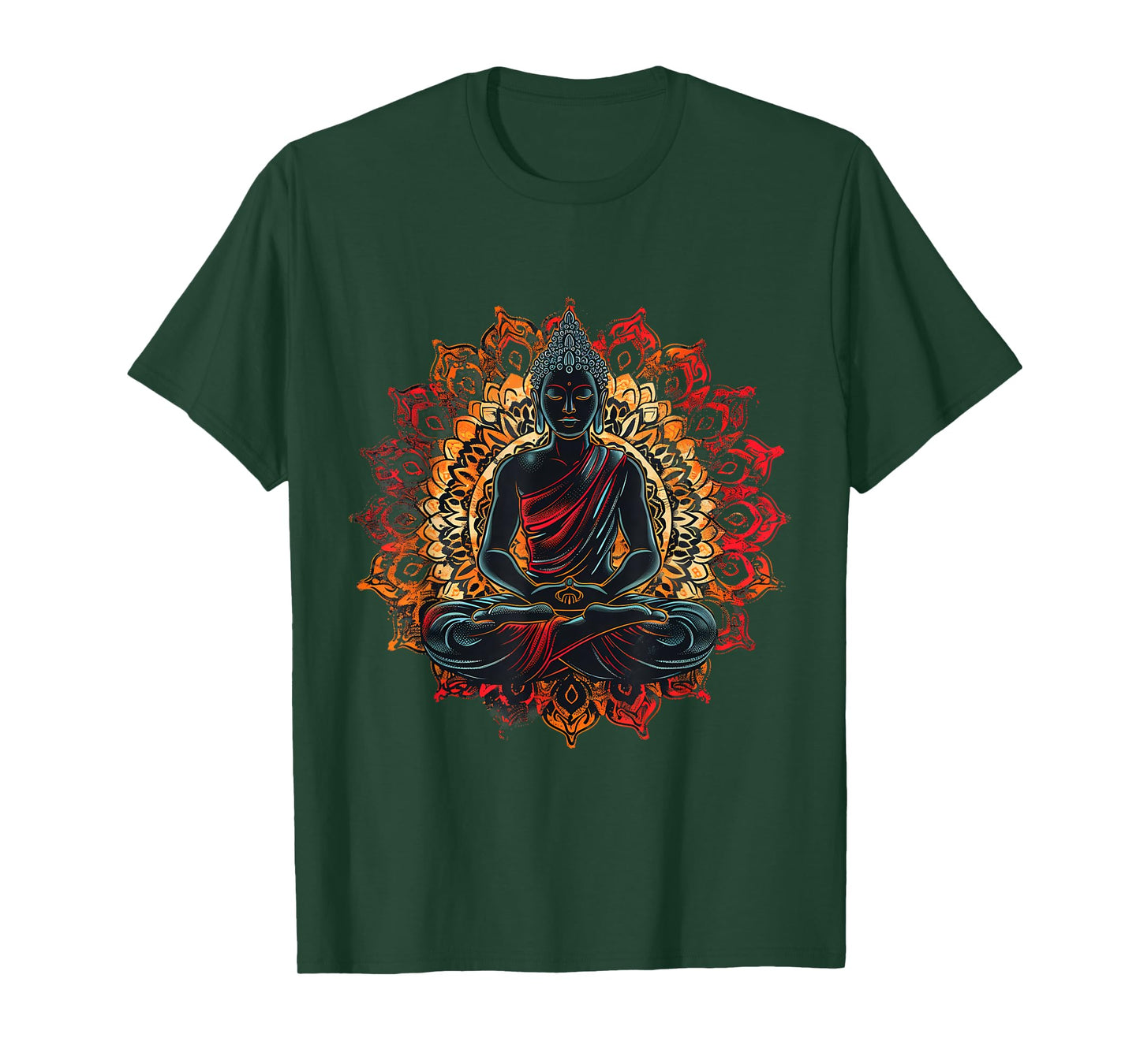 Meditation Hindu Zen Buddha Mandala Spiritual Buddhist T-Shirt