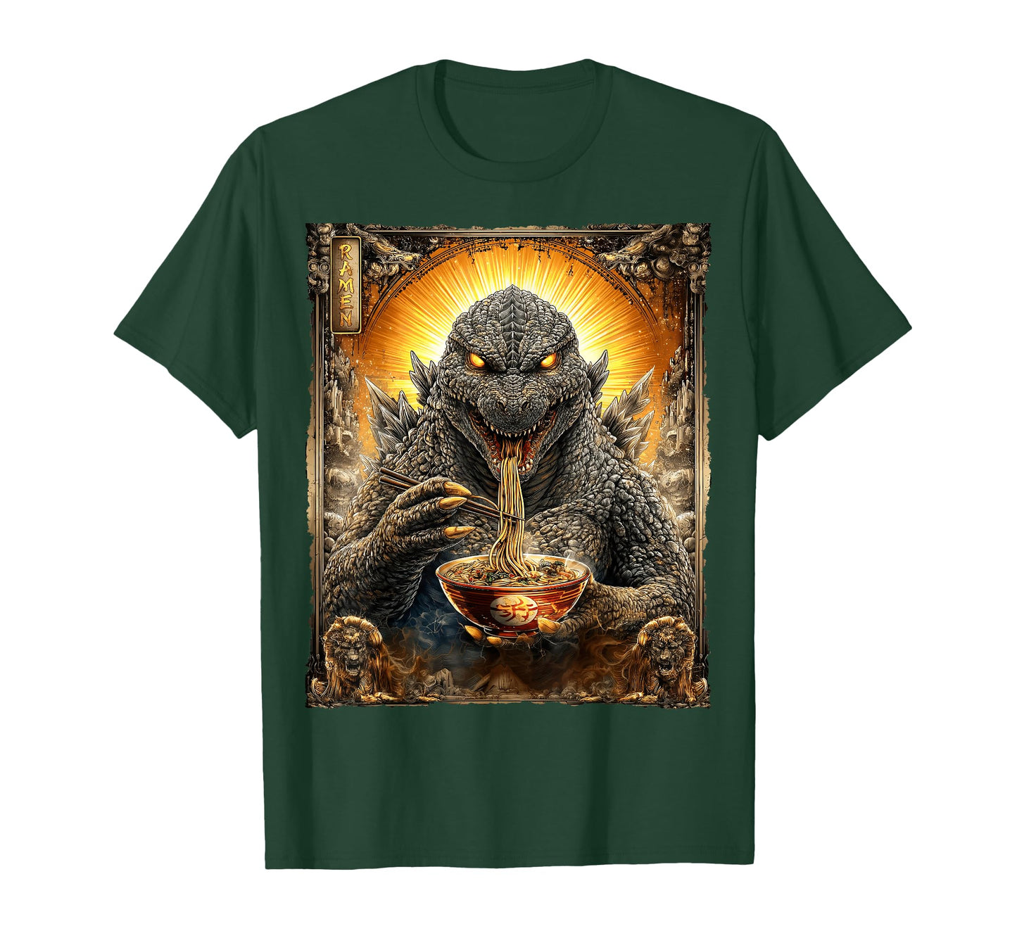 Funny Ramen Monster Noodle Lovers Anime Otaku T-Shirt
