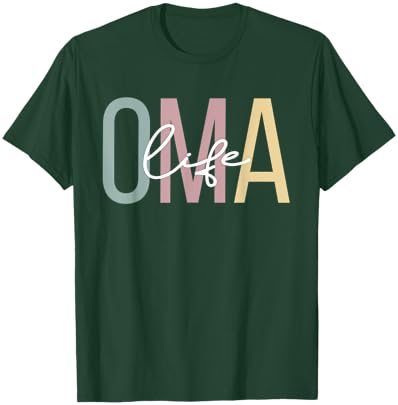 Oma Life Oma Grandma Boho Oma Grandmother T-Shirt - T-Shirt | Forest