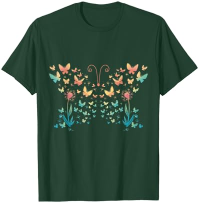 Butterfly Dandelion T-Shirt - T-Shirt | Forest