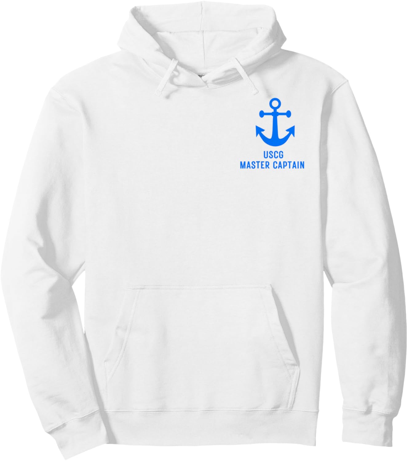 USCG Master Captain Uniform Charter Coast Guard Boating Hoodie - Hoodie | White