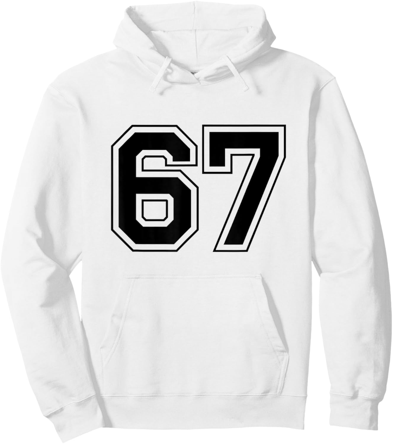 Number 67 Hoodie - Hoodie | White