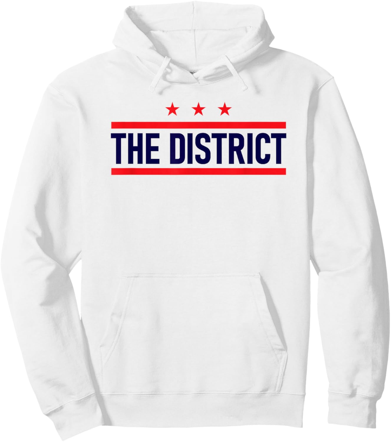 Washington DC The District flag retro Hoodie - Hoodie | White