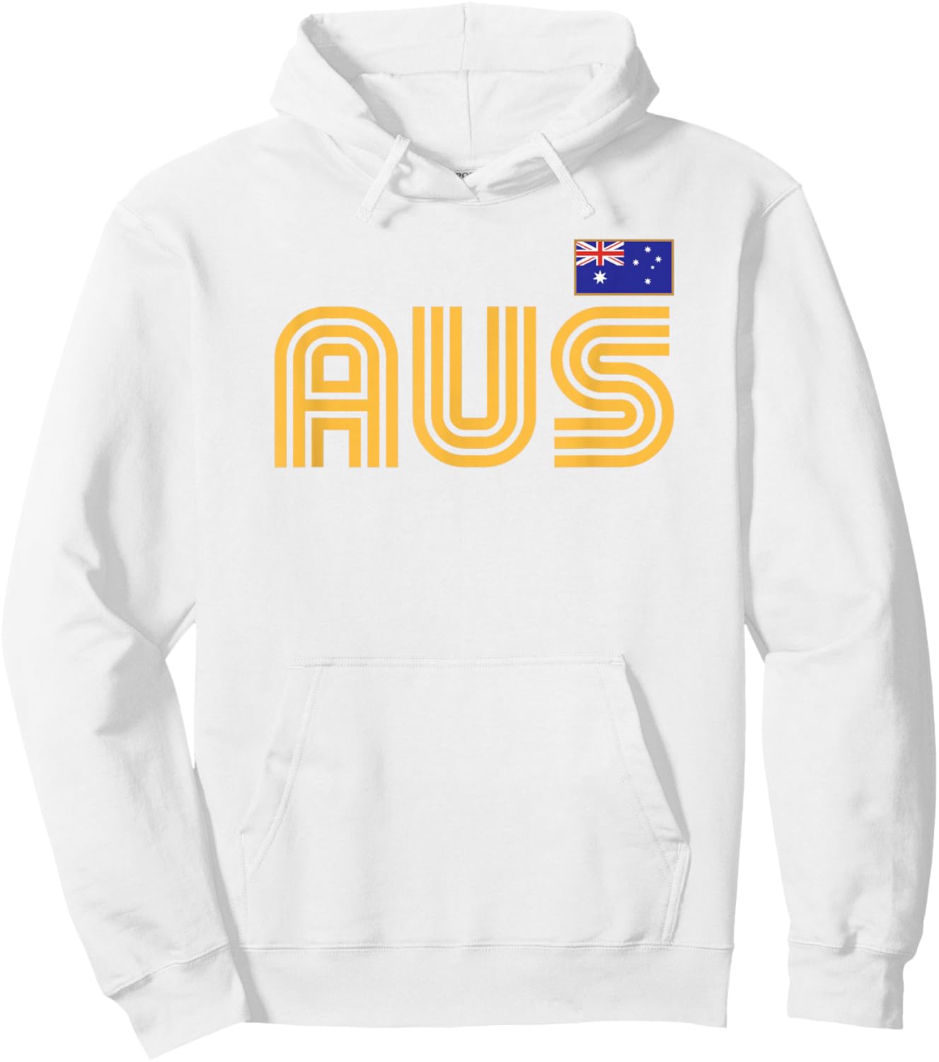 Australia Flag Retro International Country Australian Pride Hoodie - Hoodie | White
