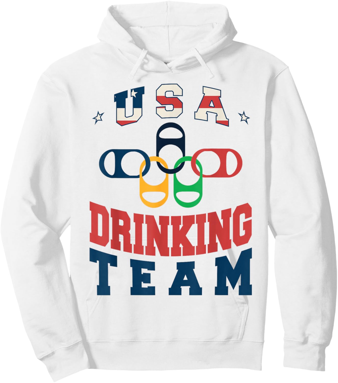 Merica Funny USA Drinking Team Patriotic USA America Hoodie - Hoodie | White