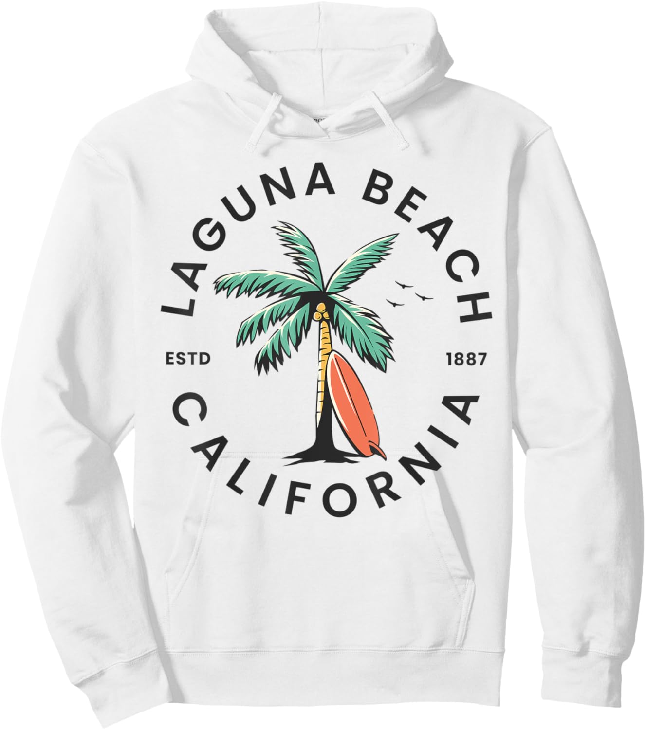 Laguna California Beach Surf Summer Vacation Women Kids Hoodie - Hoodie | White