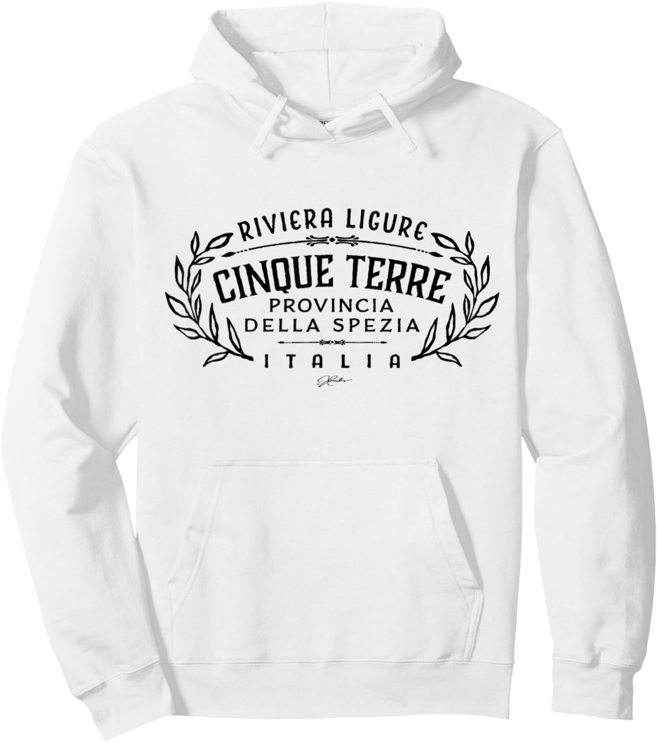 JCombs: Cinque Terre, Italy, Retro Hoodie - Hoodie | White