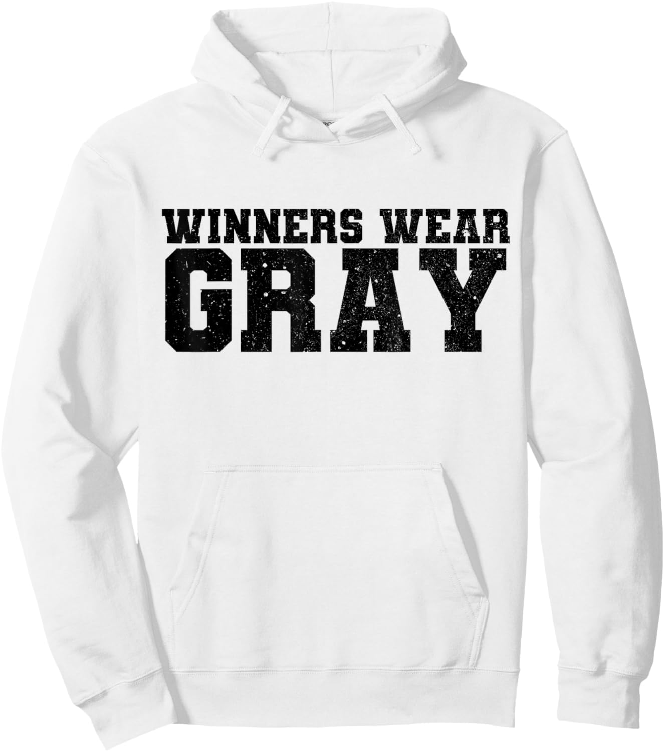 Winners Wear Gray Color War Camp Team Competition Group Hoodie - Hoodie | White