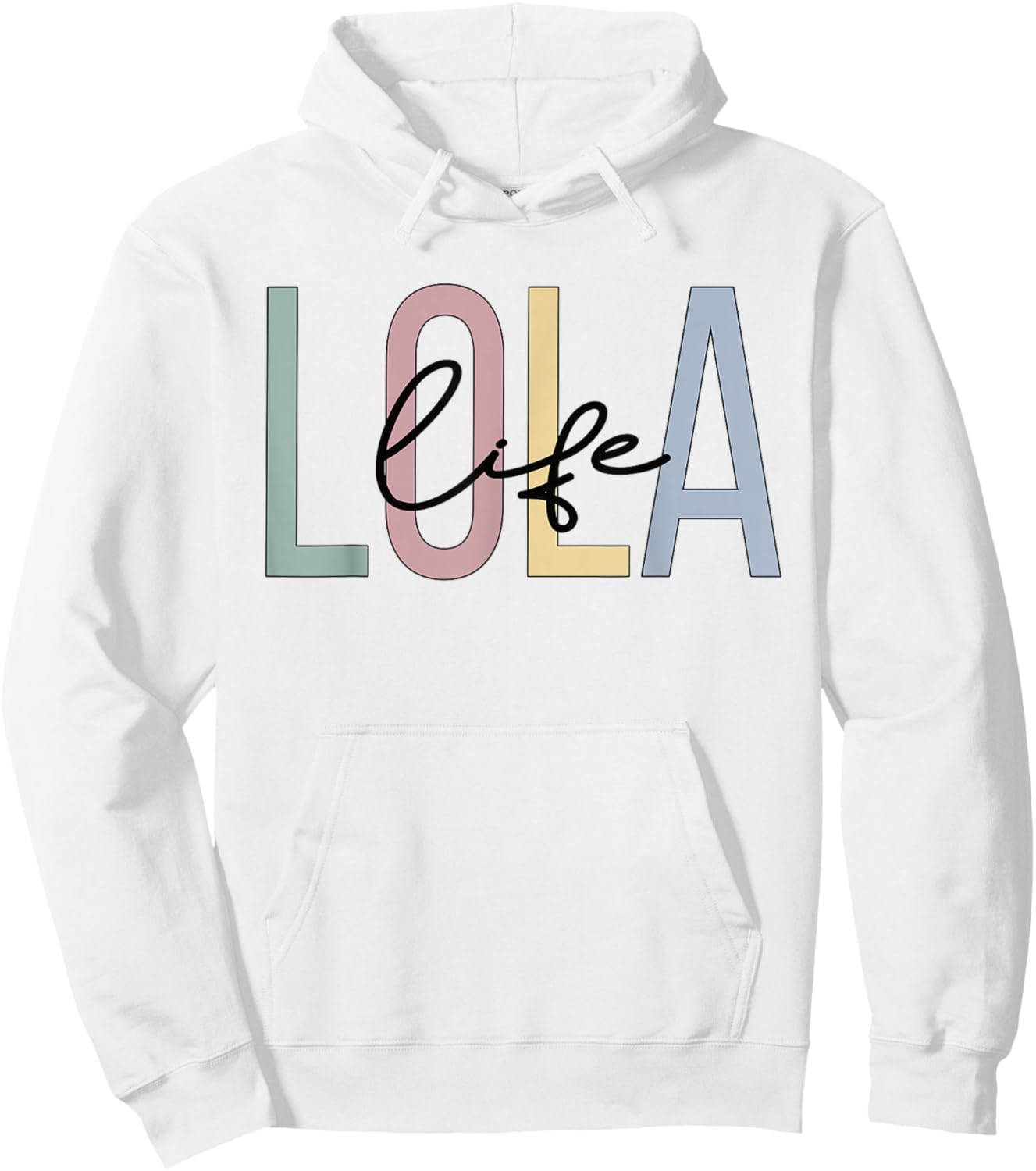 Lola Life Lola Grandma Boho Lola Grandmother Hoodie - Hoodie | White