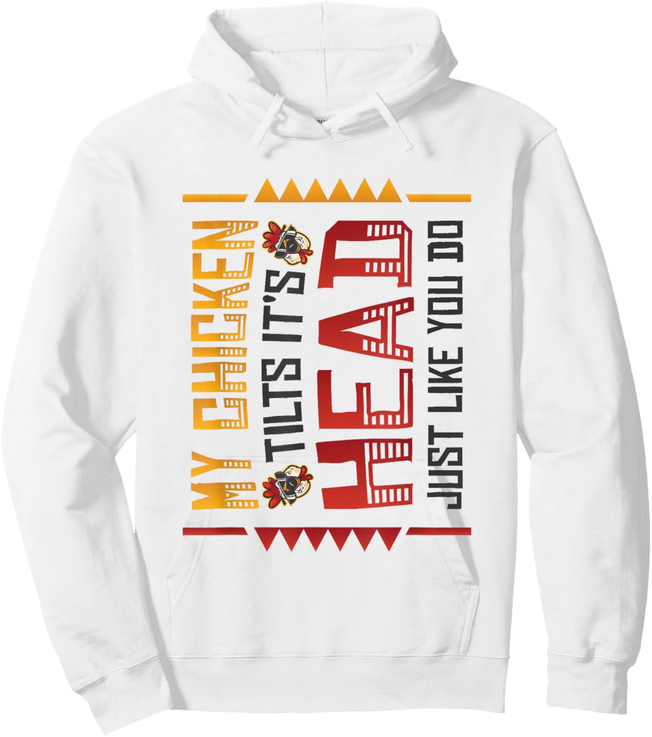 My Chicken Tilts It´s Head Just Like You Do Funny Chicken Hoodie - Hoodie | White