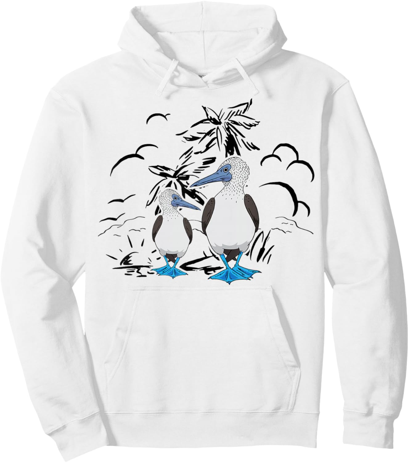 Seabirds Blue-footed Booby Bird Galapagos Islands Hoodie - Hoodie | White