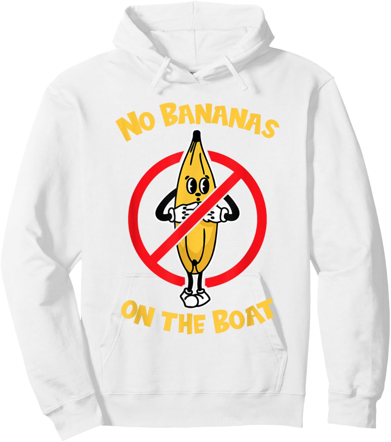 No Bananas on the Boat Hoodie - Hoodie | White