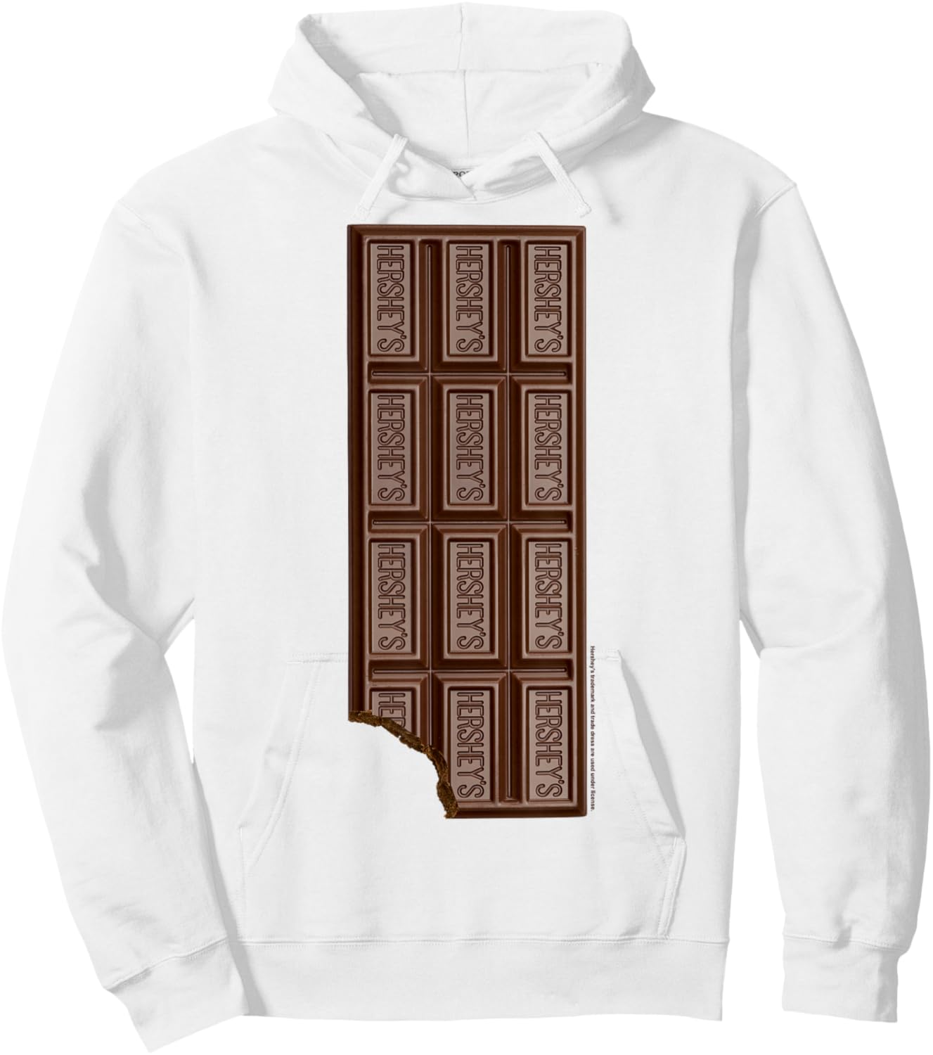 Hershey's Chocolate Bar Bitten Hoodie - Hoodie | White