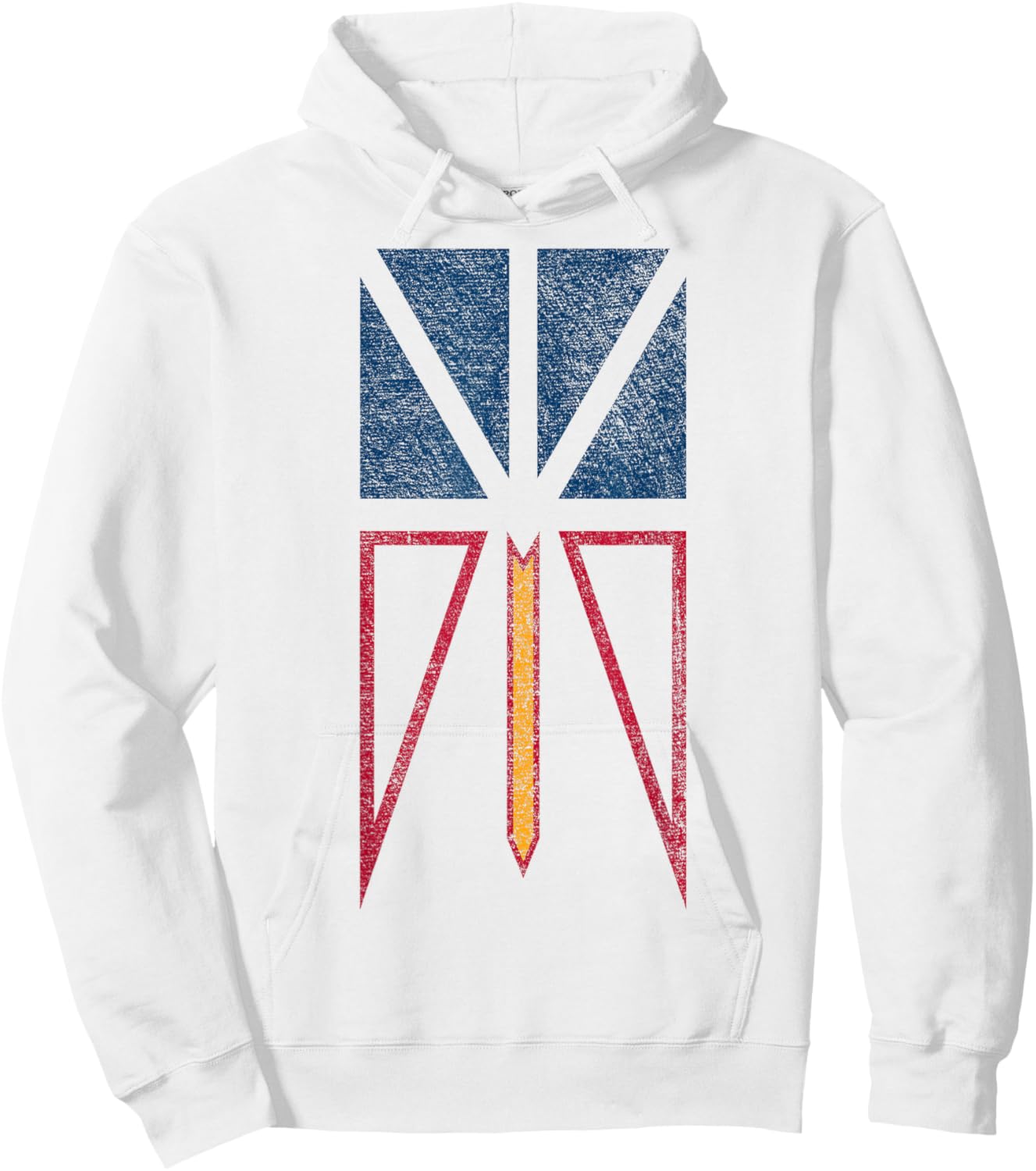 Newfoundland Labrador Flag Province Canada Hoodie - Hoodie | White