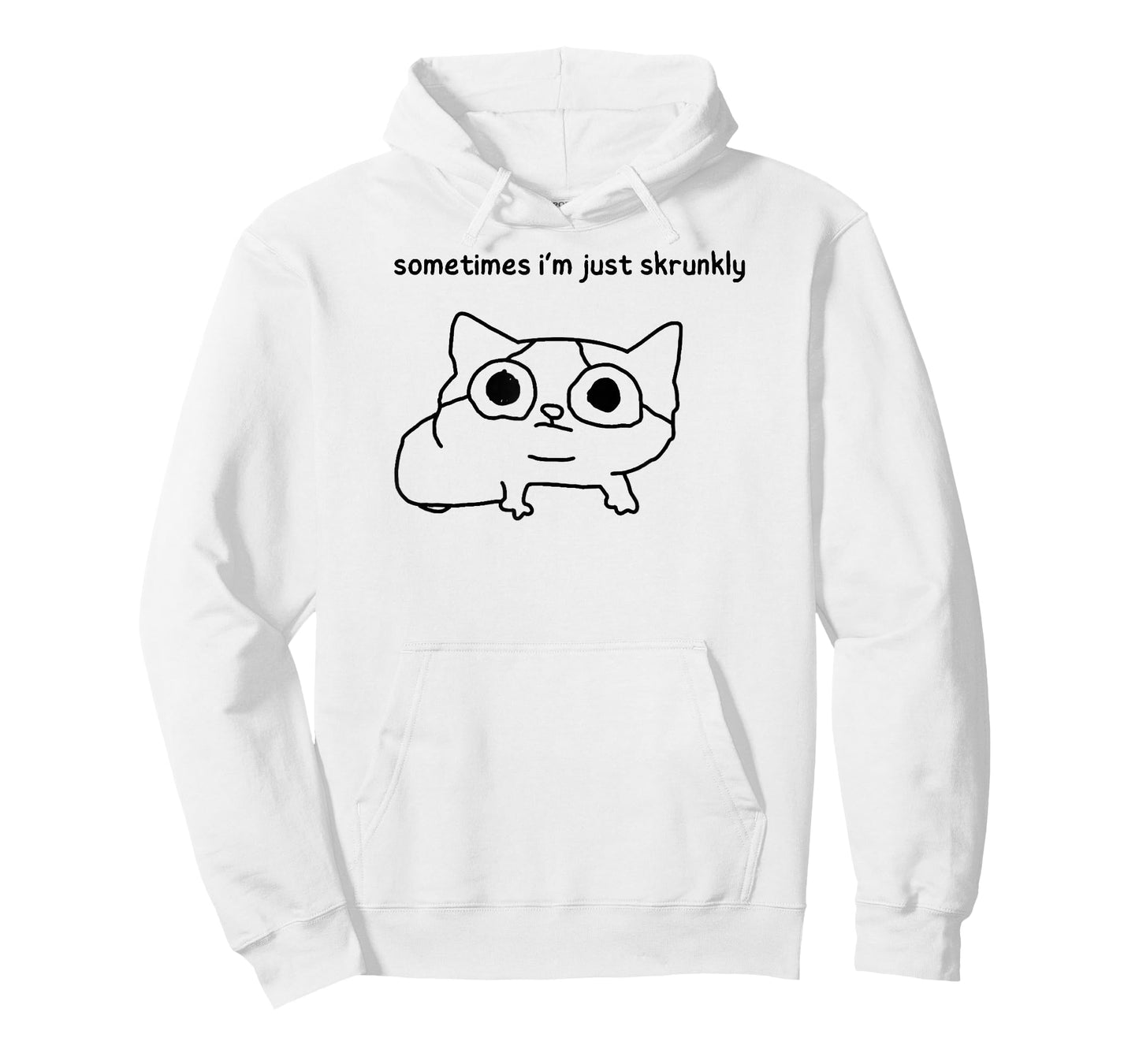 Threadless Poorly Drawn Cats Skrunkly Feelings Graphic T-Shirt