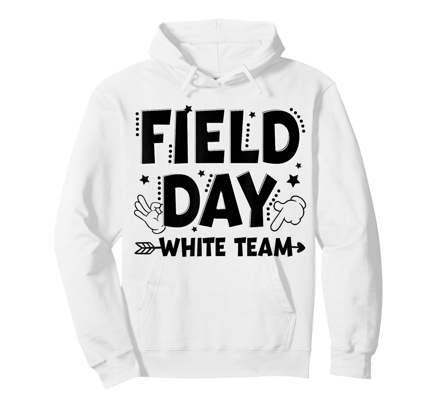 White Team Field Day Color Game Competition Men Women Kid T-Shirt