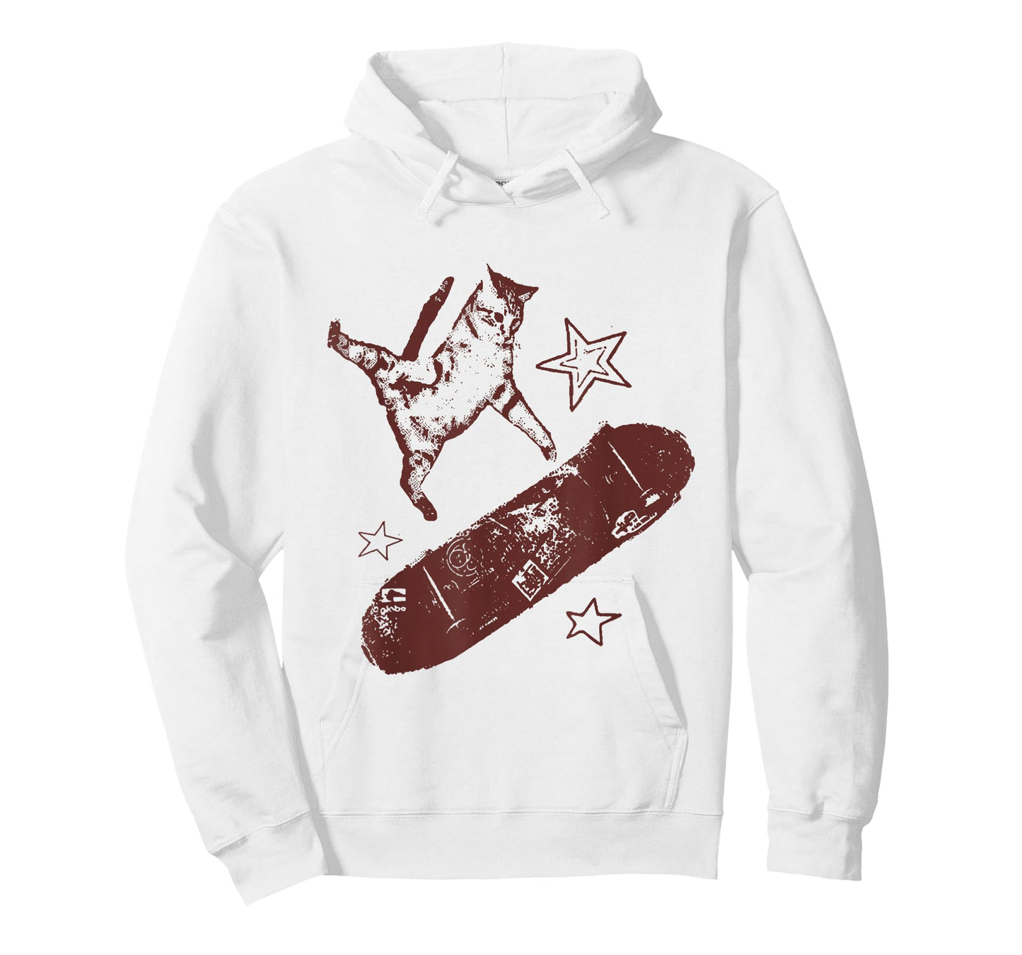 Funny Skateboard Cat Y2k Grunge Vintage Cat Meme Aesthetic T-Shirt