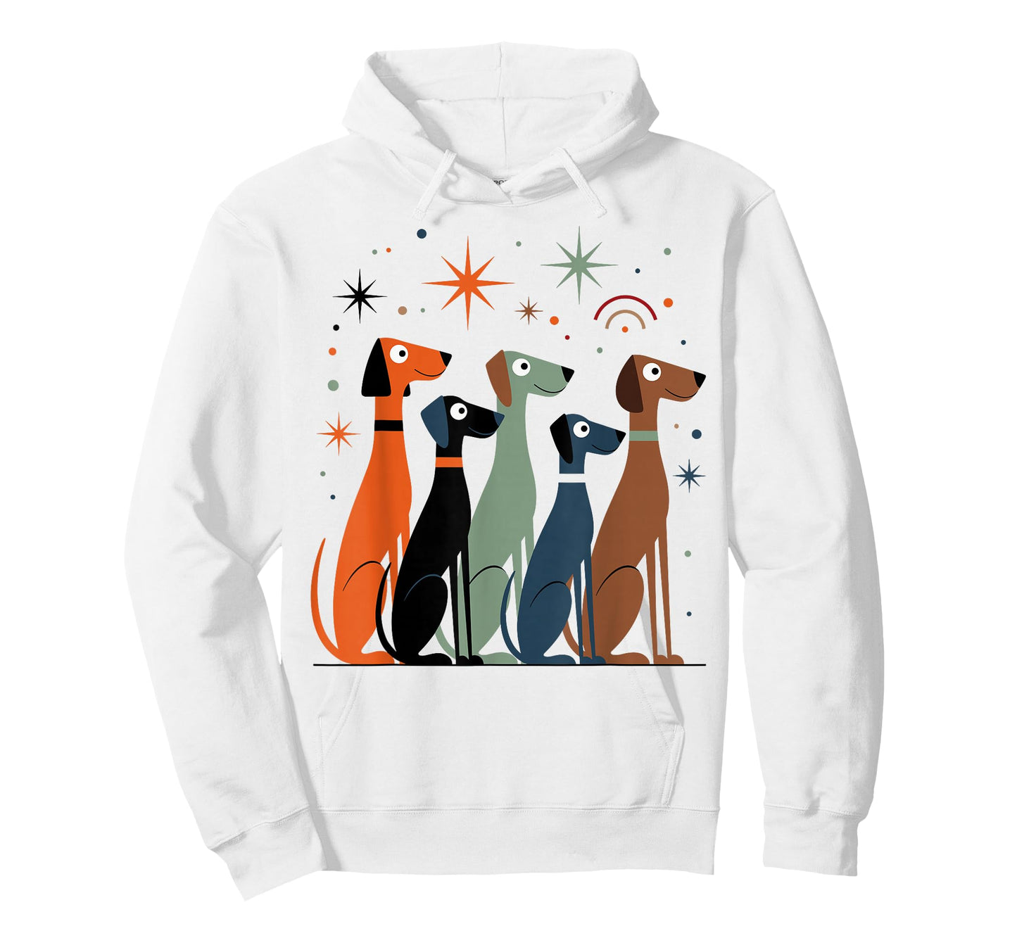 Mid-Century, Retro Dogs, Modern Atomic Age, 50s & 60s Style T-Shirt