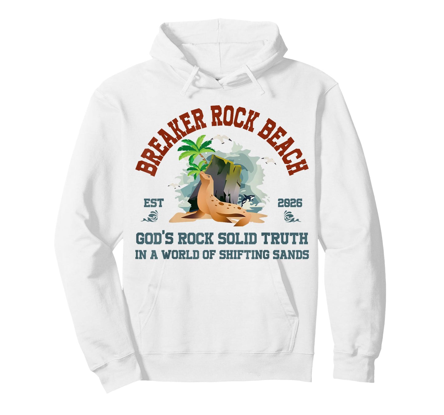 Breaker Rock Beach Christian God's Rock-Solid Truth VBS 2026 T-Shirt