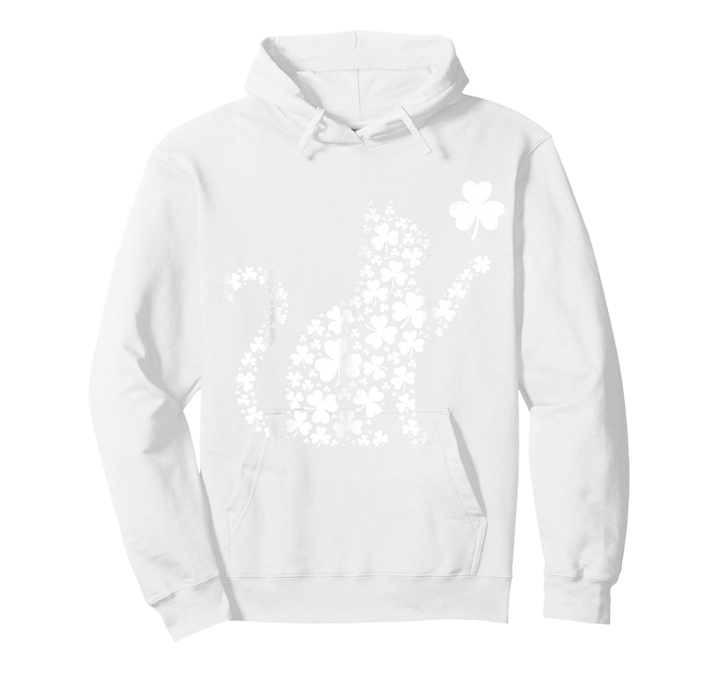 Shamrock Cat St Patricks Day Saint Pattys Girls Women T-Shirt