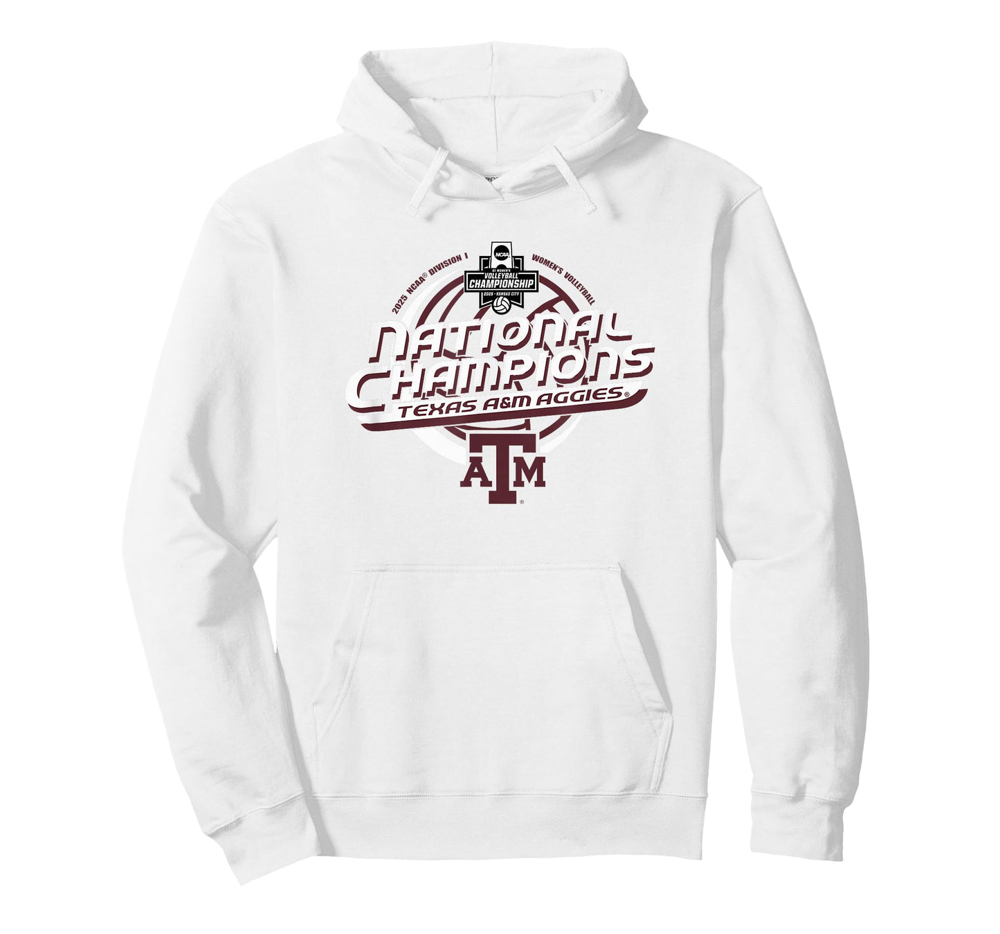 Texas A&M Aggies National Champs 2025 Volleyball Gray T-Shirt