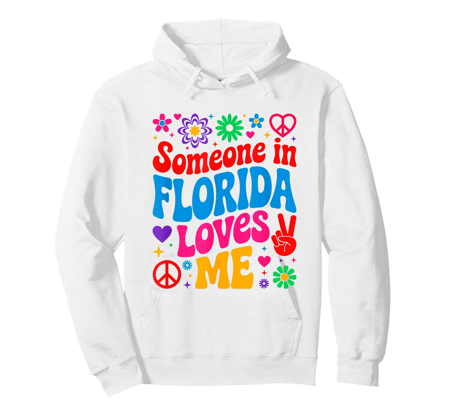 Someone in Florida Loves Me Boho Floral Peaceful Colorful T-Shirt