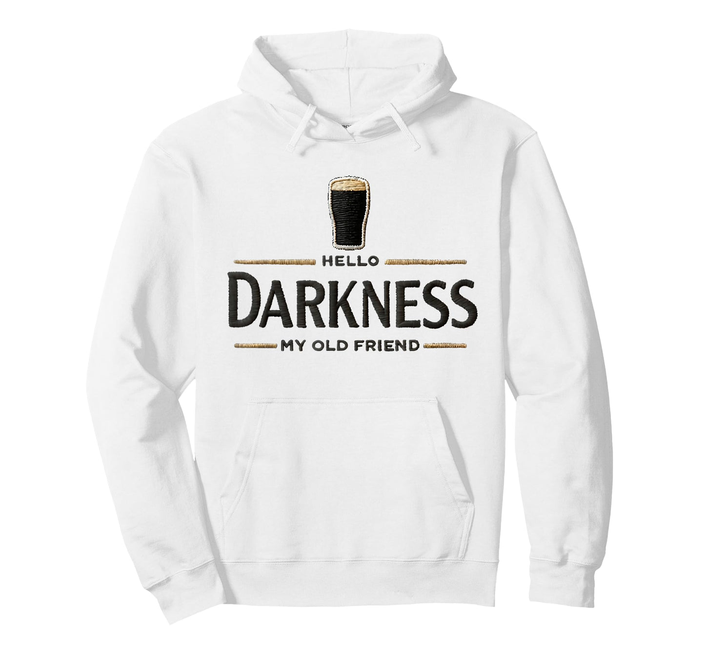 Hello Darkness My Old Friend Beer Drinker Beer Lover T-Shirt