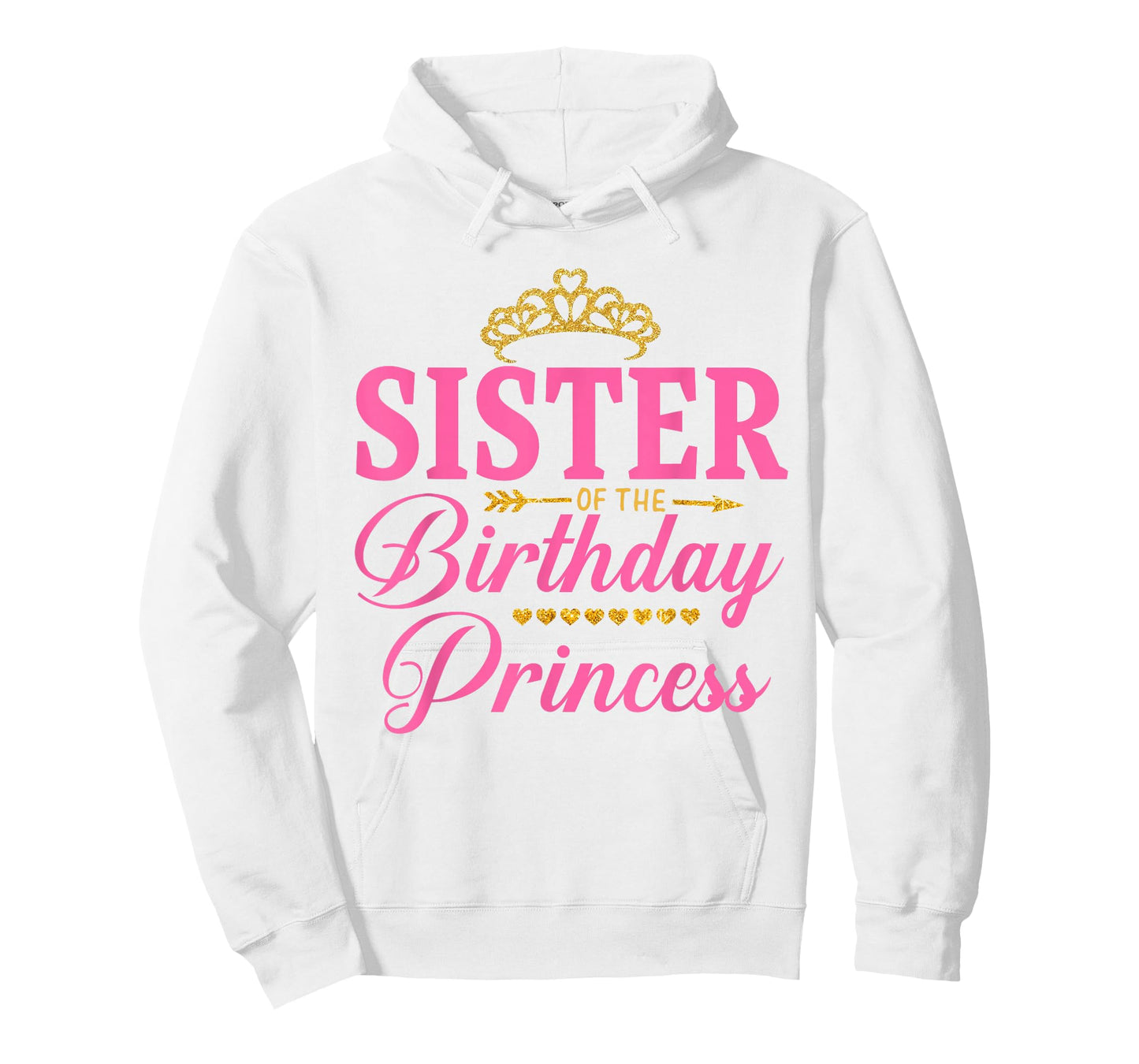 Sister of The Birthday Princess Girl Party Matching Family T-Shirt