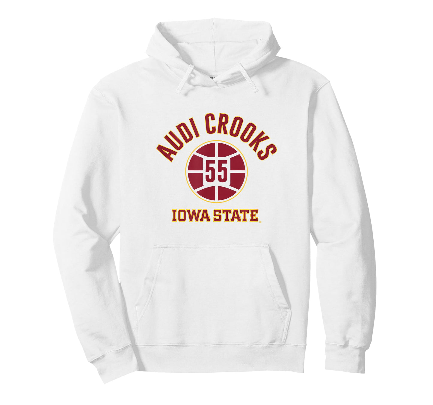 Audi Crooks - Name Number Ball - Iowa State Basketball T-Shirt