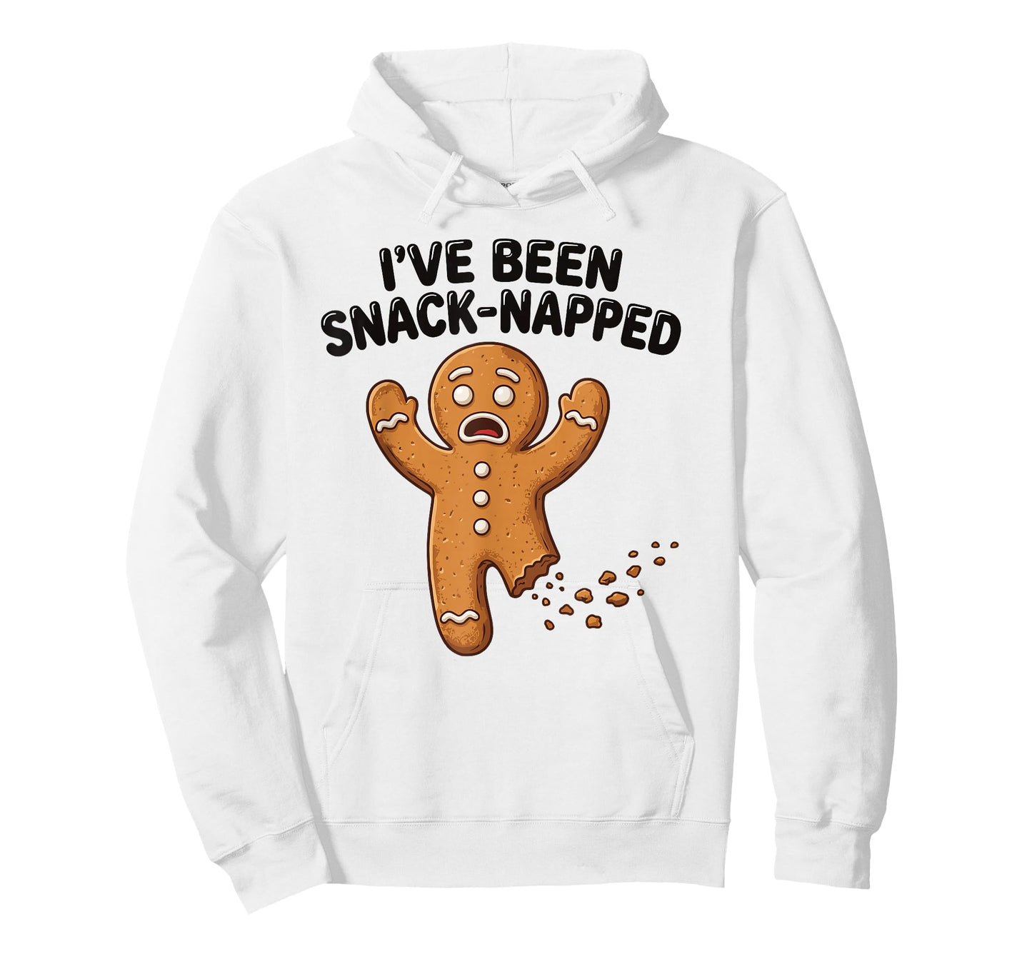 I've Been Snack Napped Gingerbread Man Funny Pun Cookies T-Shirt