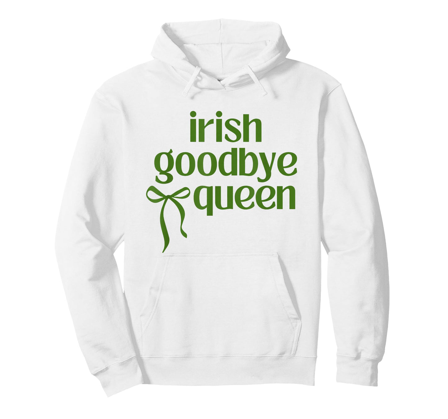 Irish Goodbye Queen Coquette Bow St Patricks Day Drinking T-Shirt