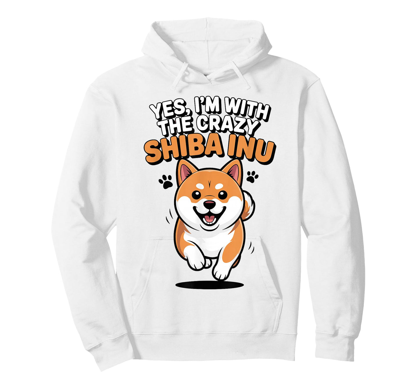 Funny Cute Pet Dog Japanese Yes I'm with The Crazy Shiba Inu T-Shirt