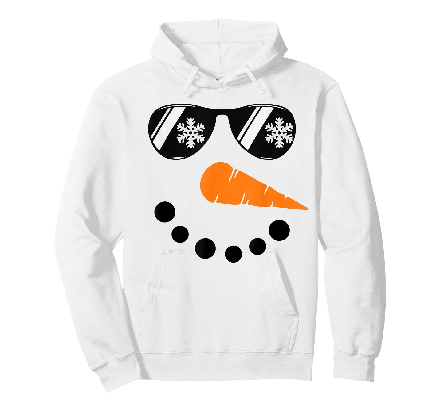 Snowman Face Winter Christmas for Men Boys and Kids T-Shirt