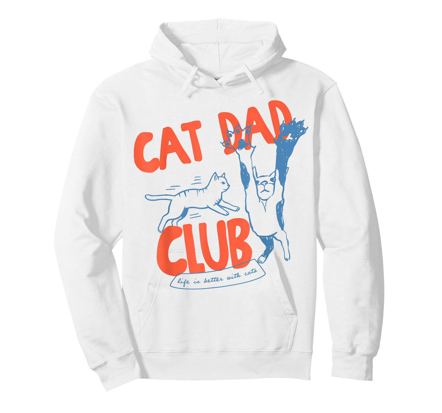 Funny Cat Dad Club Life is Better with Cats Retro Cat Dad T-Shirt