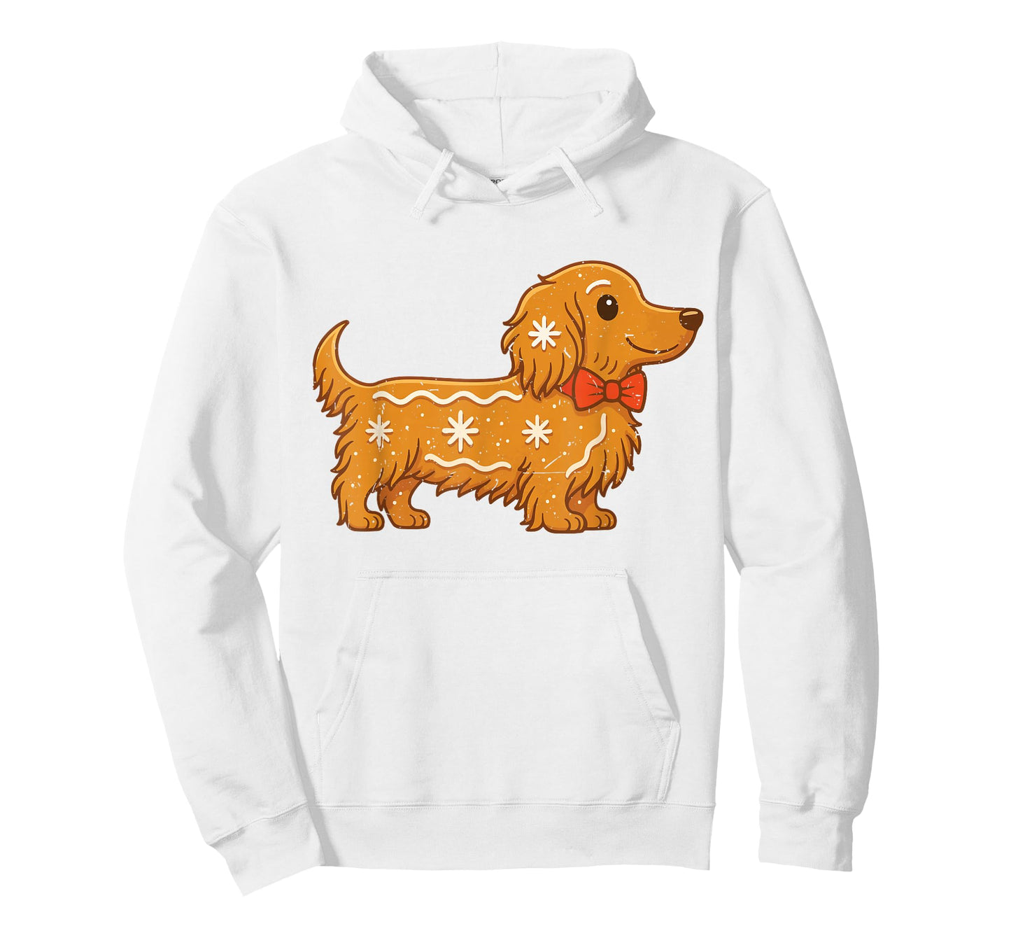 Gingerbread Long Hair Dachshund Christmas Pajama Toddler Boy T-Shirt