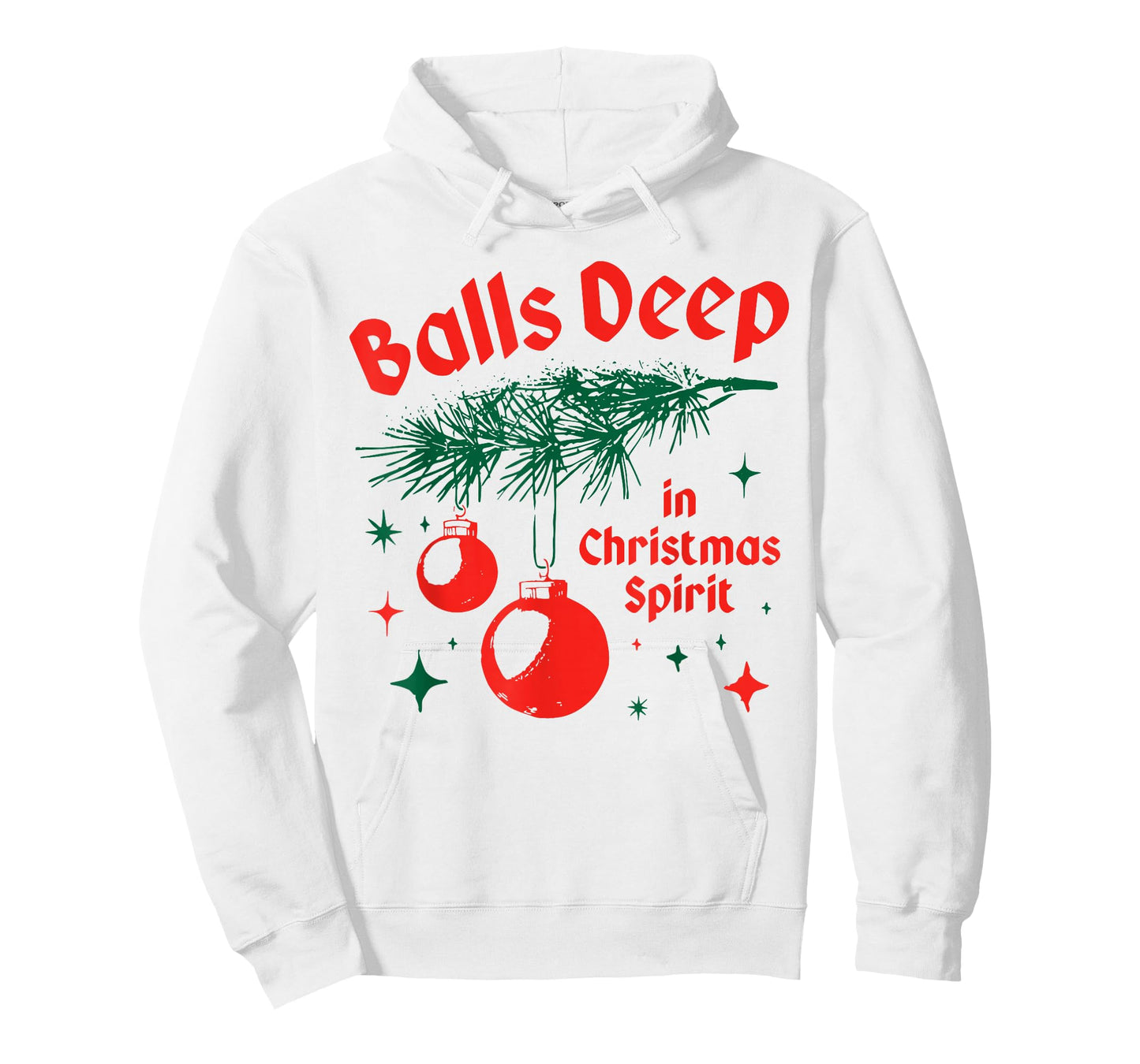 Balls-Deep in Christmas Funny Balls Spirit Christmas Saying T-Shirt