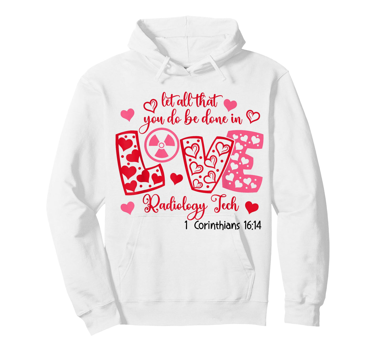 Retro Love Radiology Tech Xray Valentines Day Bible Verse T-Shirt