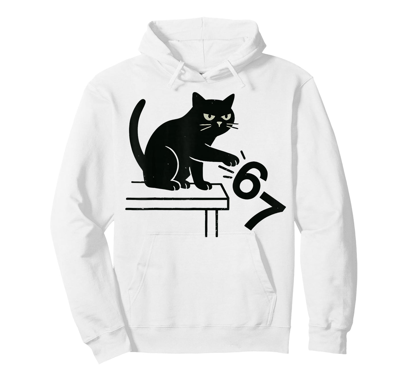 Funny Cat Knocking Off 67 Cat Meme for Men Women T-Shirt