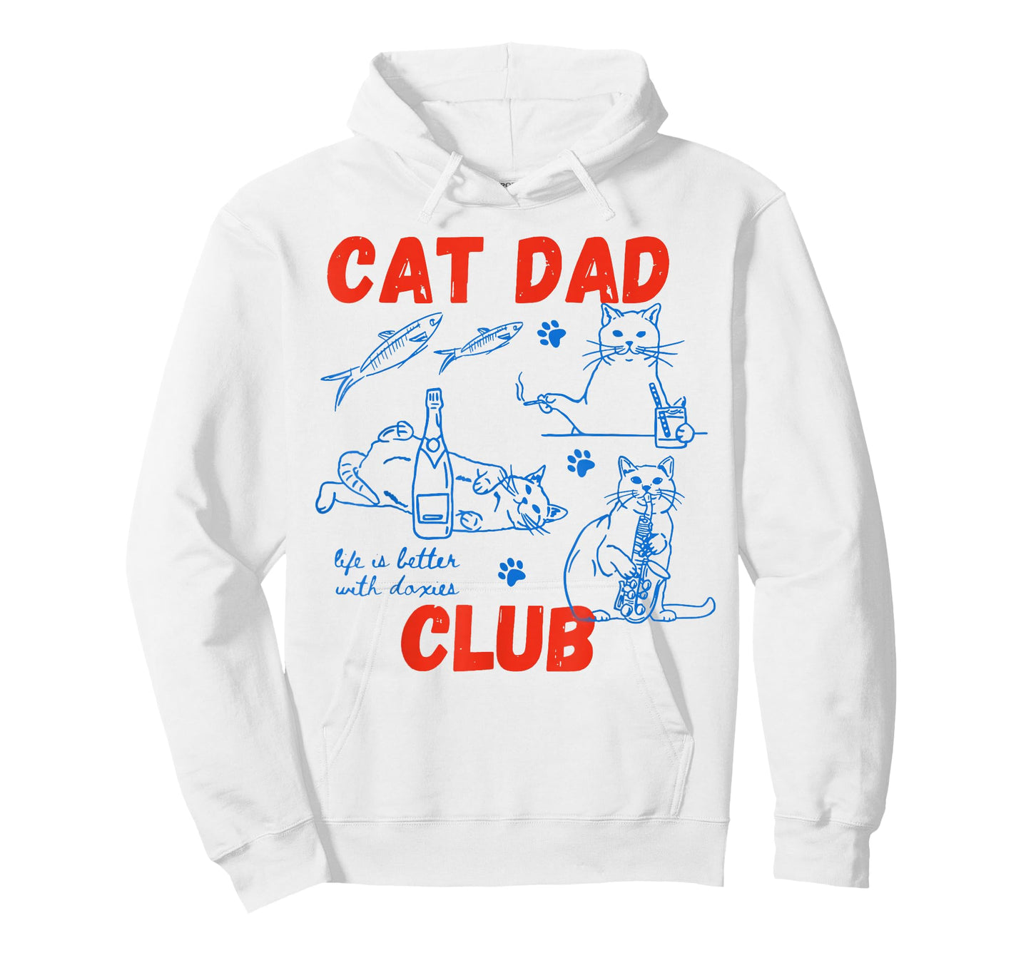 Retro Cat Dad Club Life is Better with Cats Funny Cat Dad T-Shirt