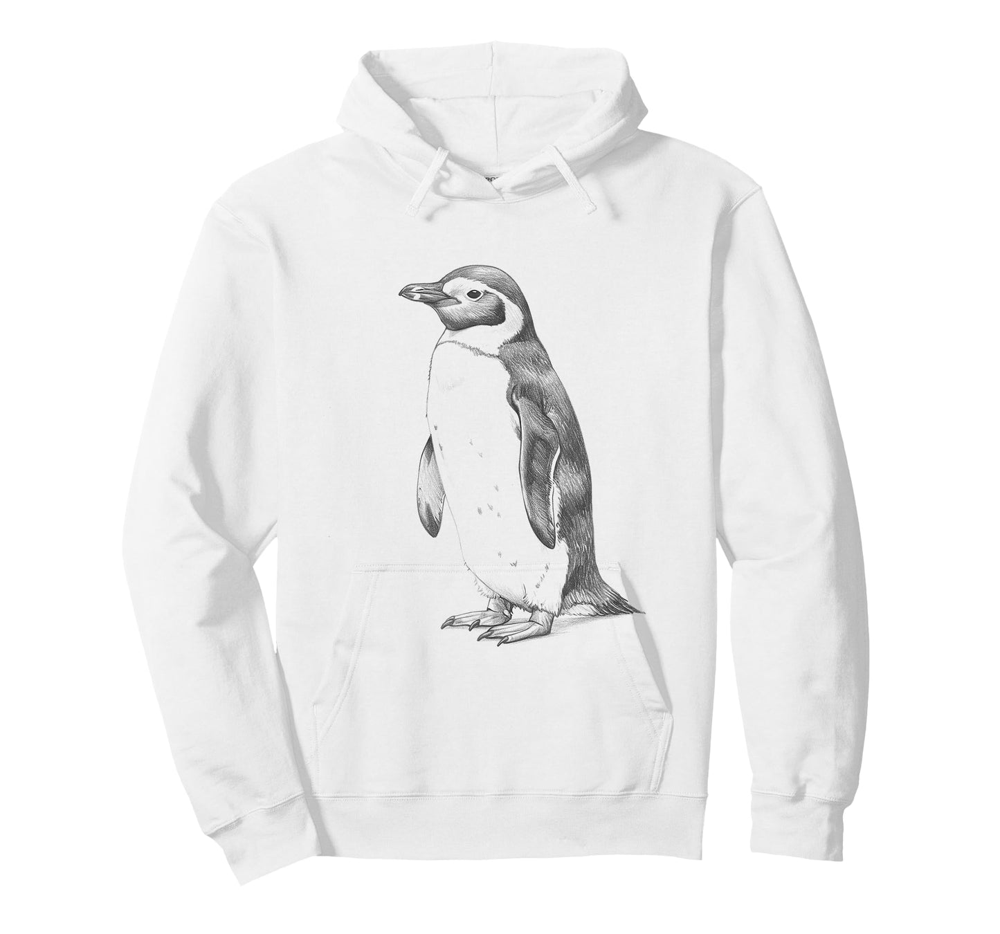 Vintage Penguin Drawing Art Design T-Shirt