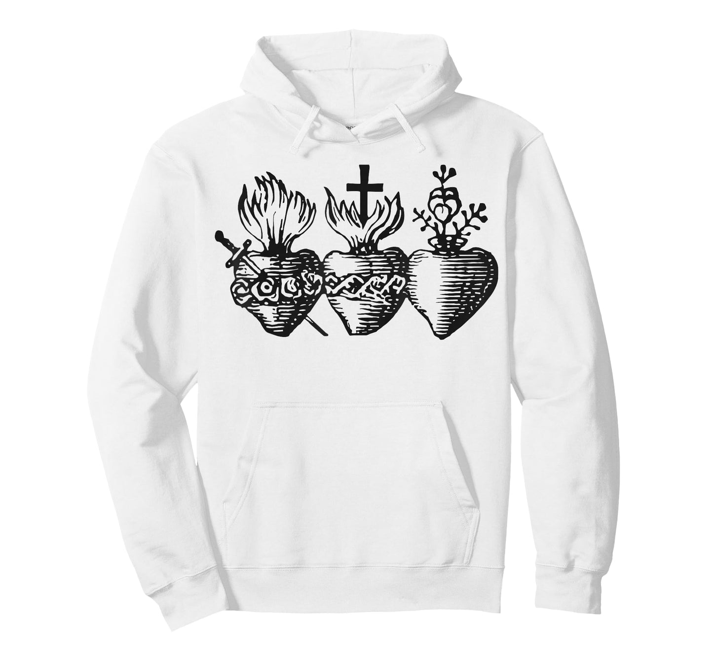 Three Hearts of The Holy Sacred Heart of Jesus Mary Joseph T-Shirt