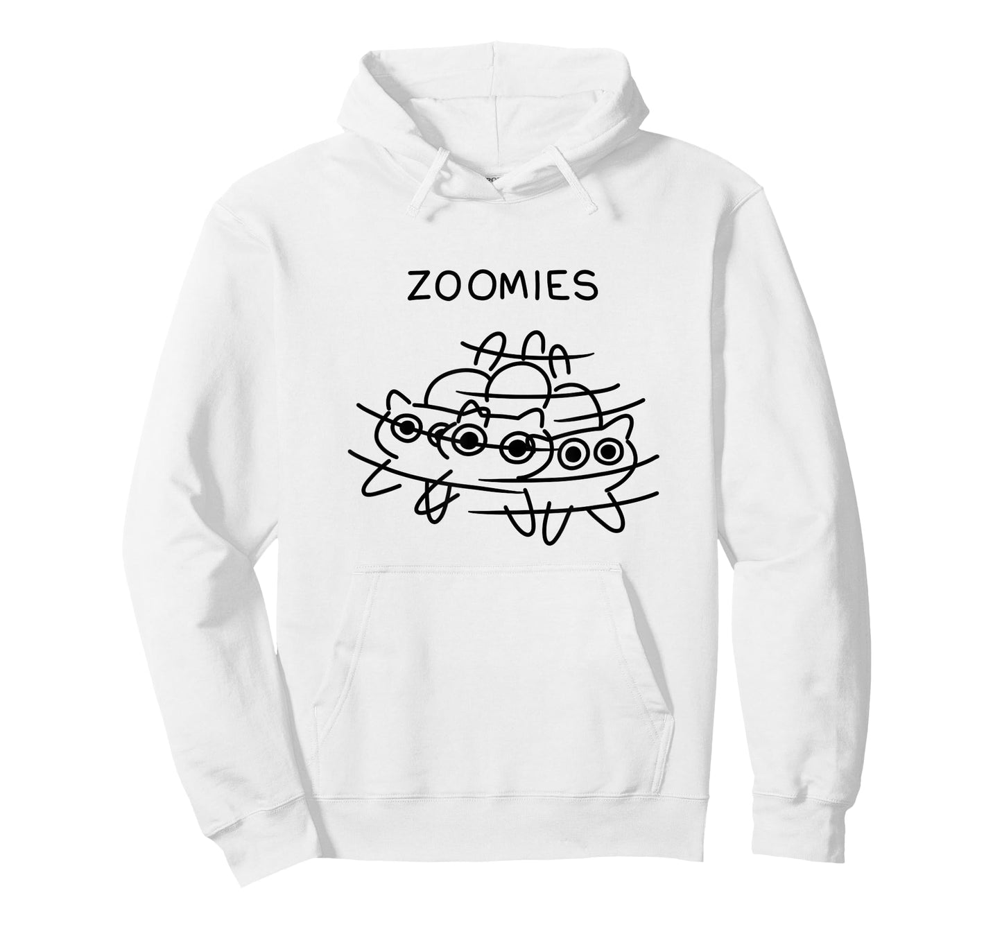 Threadless Poorly Drawn Cats Zoomies Graphic T-Shirt