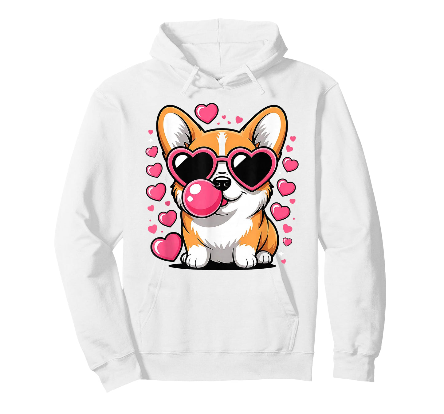 Cute Corgi Dog Heart Sunglasses Valentines Day Puppy Love T-Shirt
