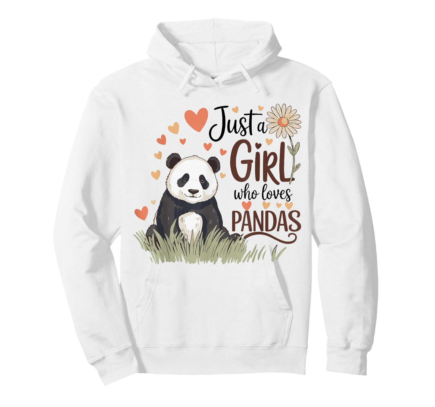 Just a Girl Who Loves Pandas Cute for Girls Women T-Shirt
