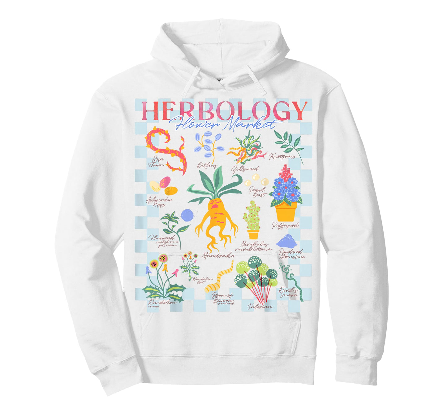 Harry Potter Herbology Flower Market Mandrake Magical Plants T-Shirt