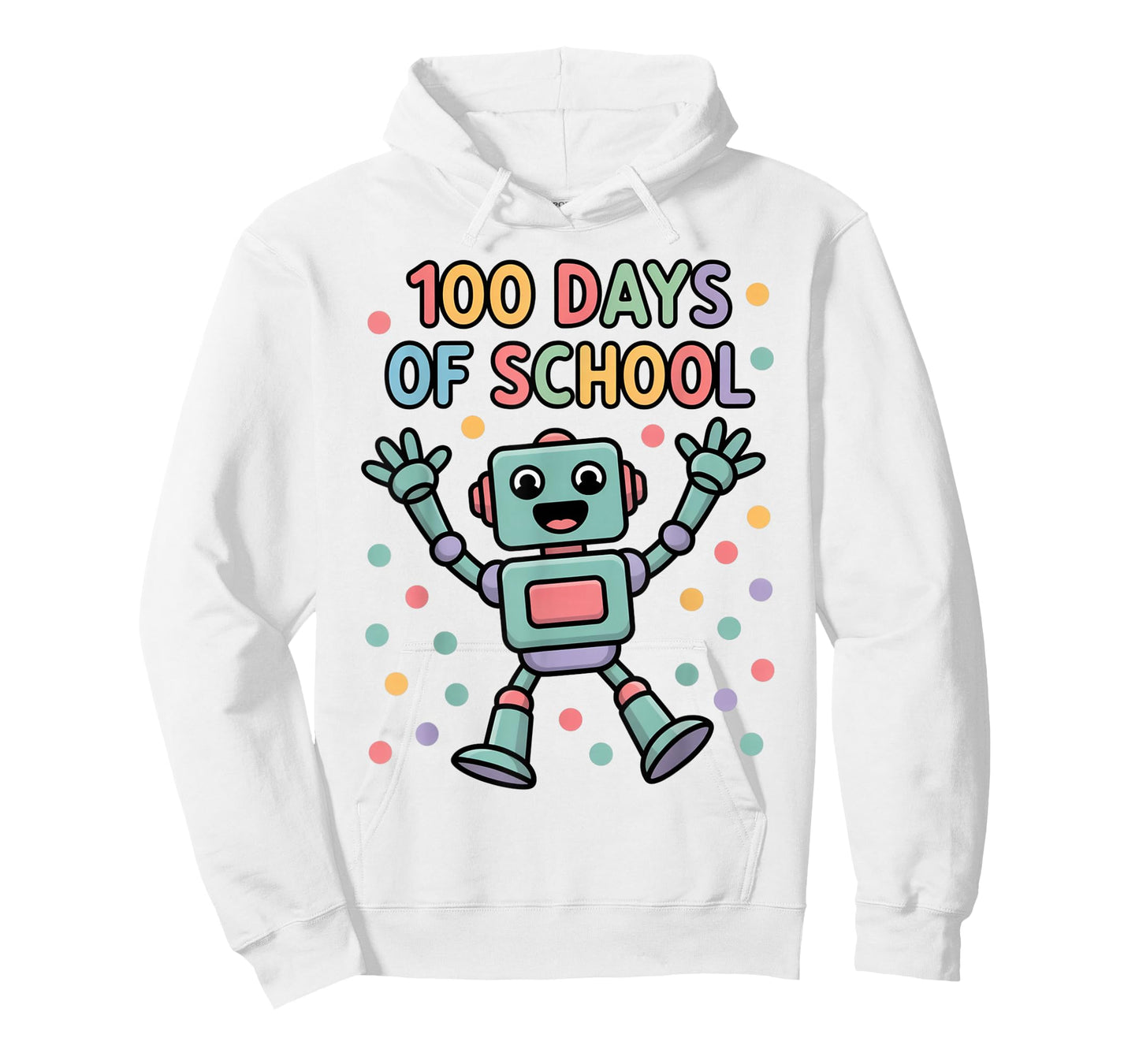 Robot Fun 100 Days of School Celebration Kids T-Shirt