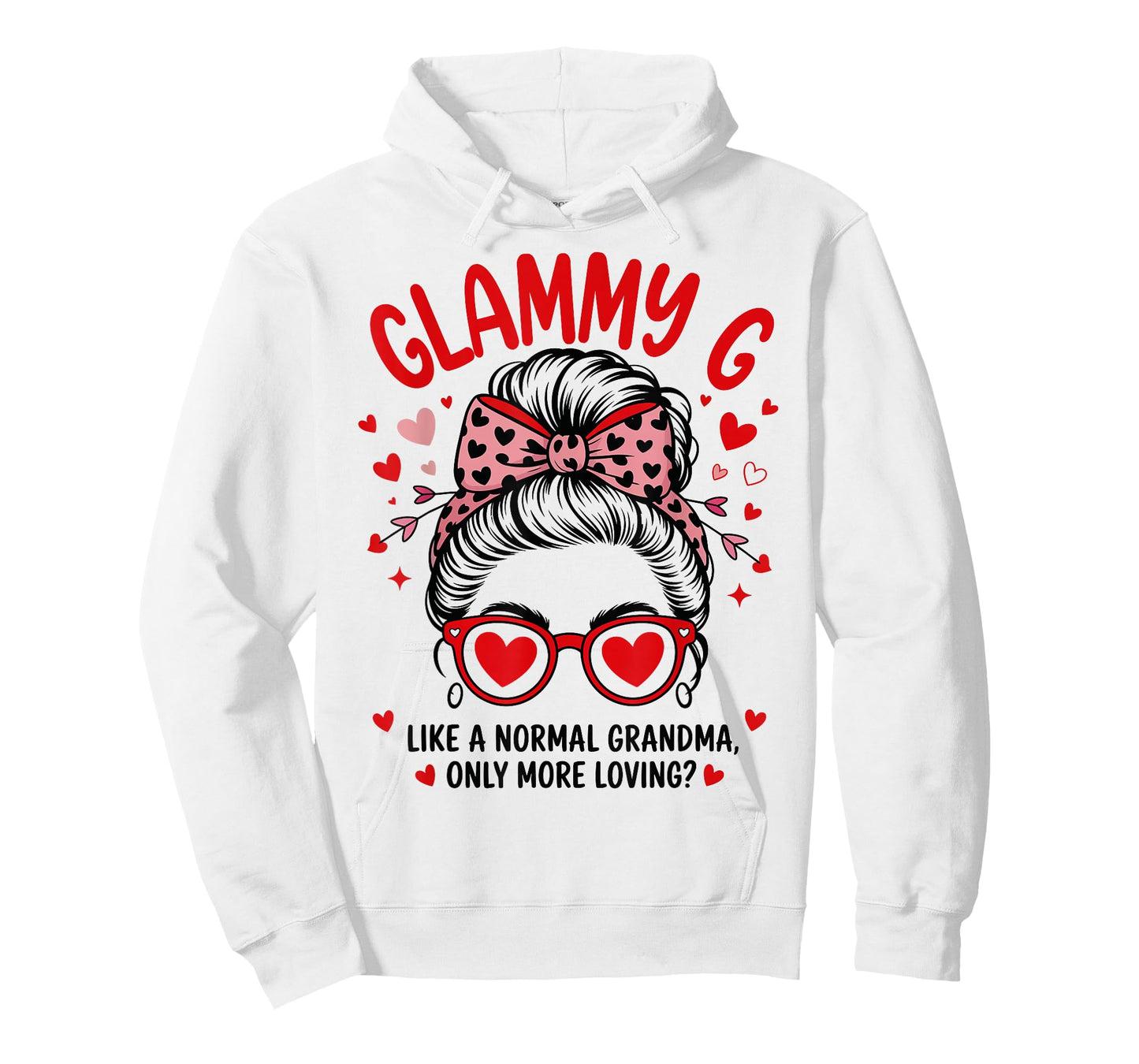 Glammy G Valentine Quote for Loving Grandma with Cute Bow T-Shirt